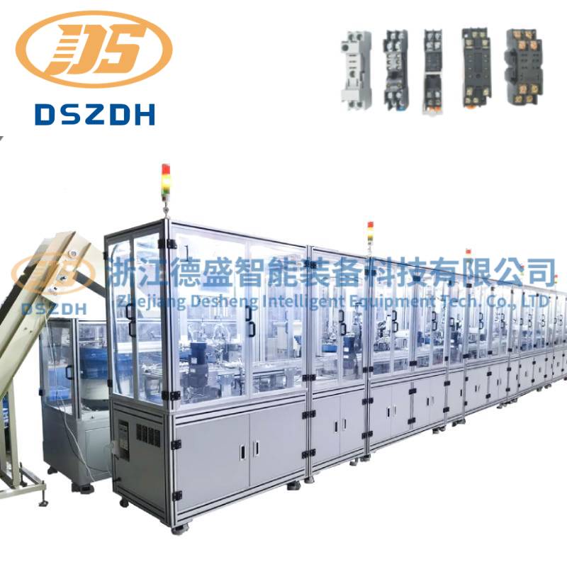 Linea di produzione automatica con presa relè